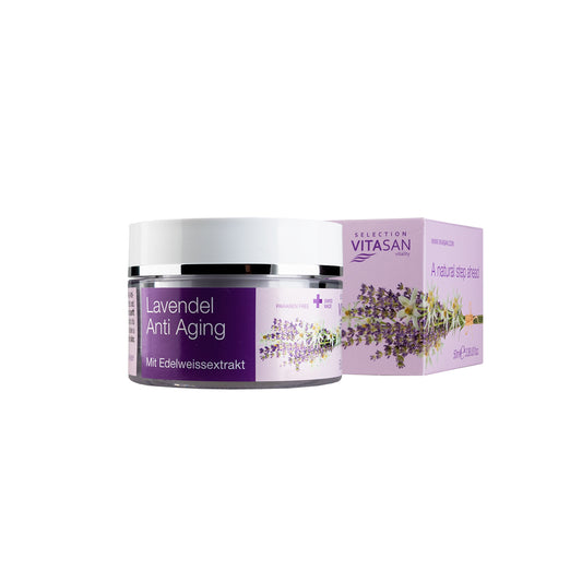 Anti-aging face cream Lavender with edelweiss extract, 50 ml