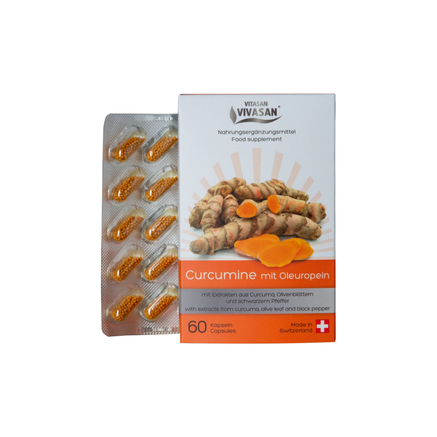 Curcumin with Oleuropein, 60 capsules