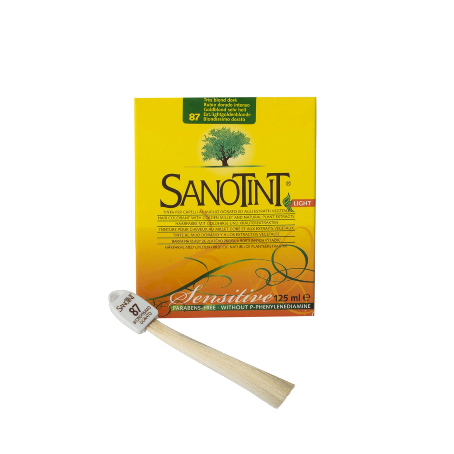 Sanotint Sensitive hair color light Bright gold extra #87