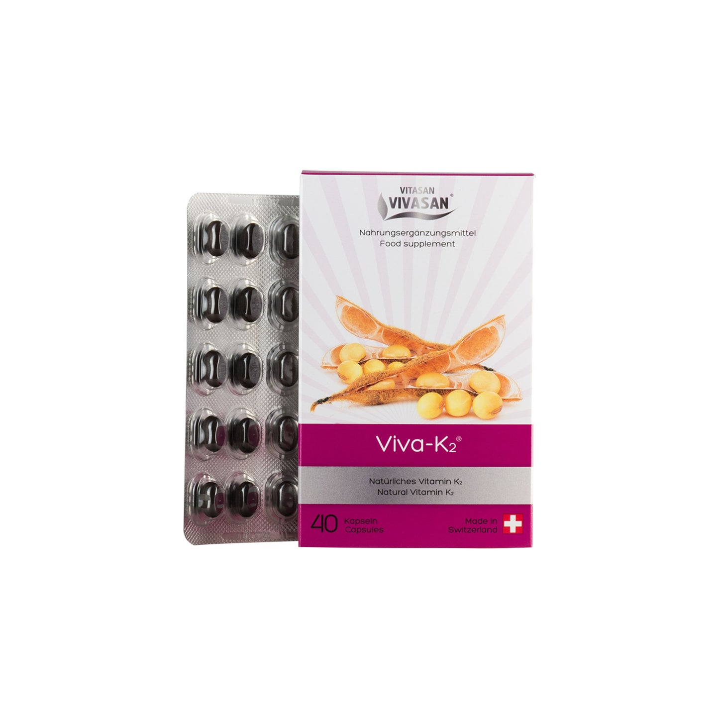 Viva K2 Capsules 800mg, 40 capsules